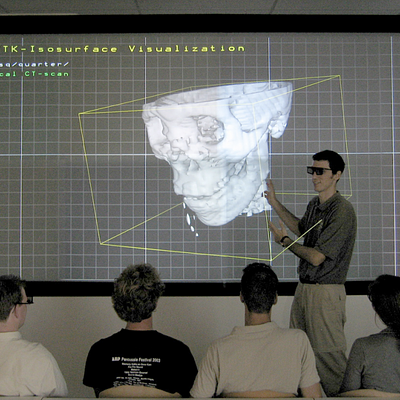 VTK isosurface visualization on the ICWall