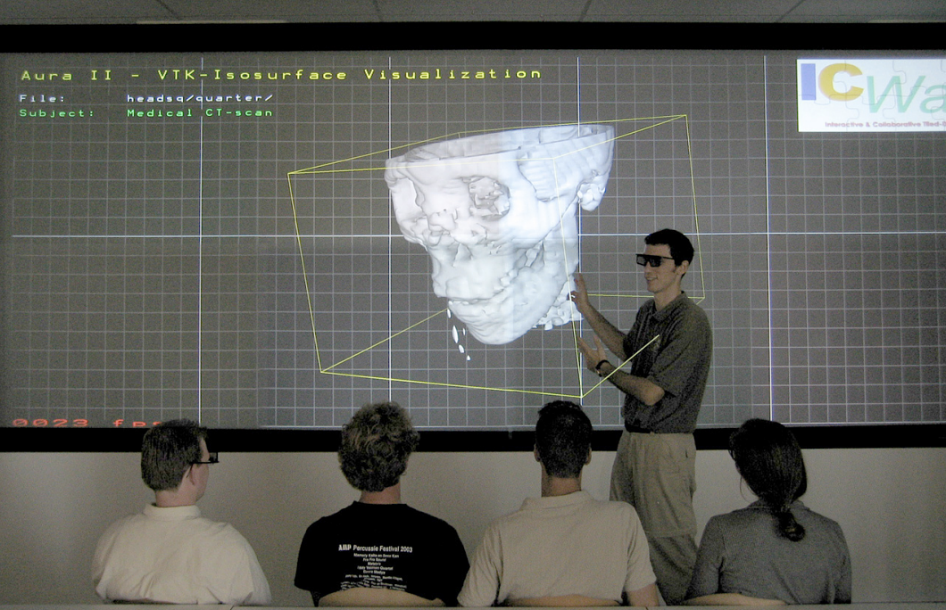 VTK isosurface visualization on the ICWall