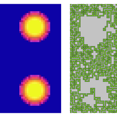 Spatially variable weight manipulation by inputting different heatmaps. (Input image: Knots [4])